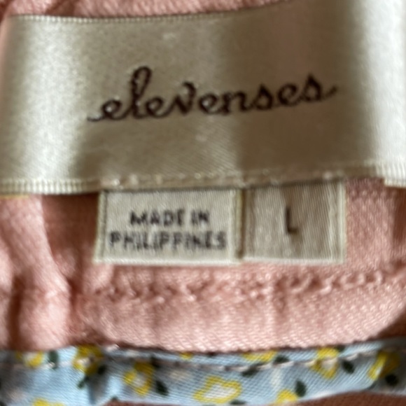 NWT Anthropology Elevenses Pink Rose Pants L - Picture 11 of 13